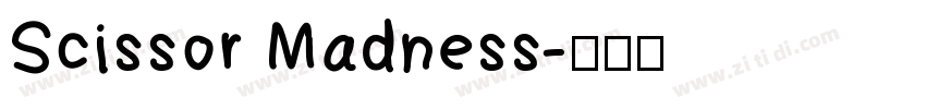 Scissor Madness字体转换
